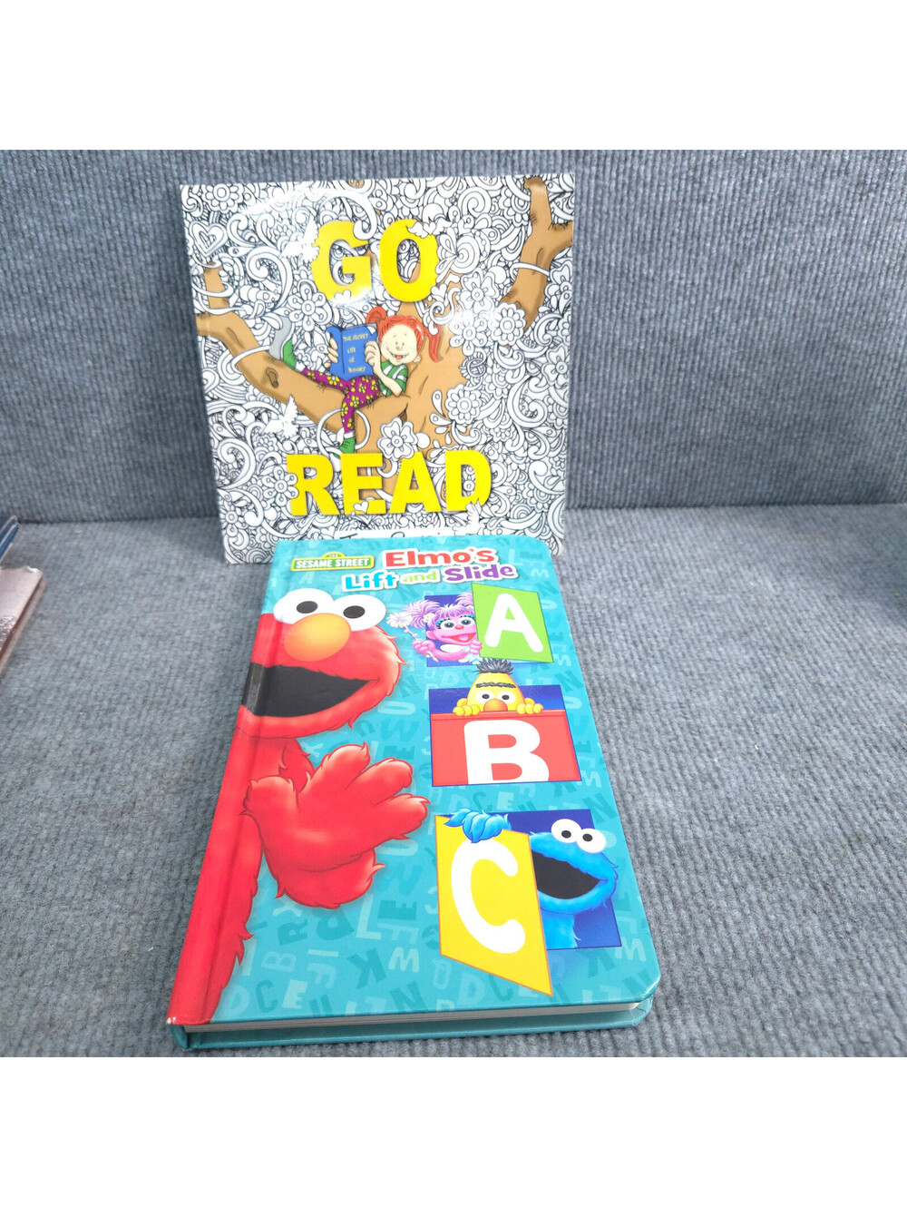 Sesame Street Elmo's Lift and Slide Interactive and Go Read Trevor Roman Lot of
